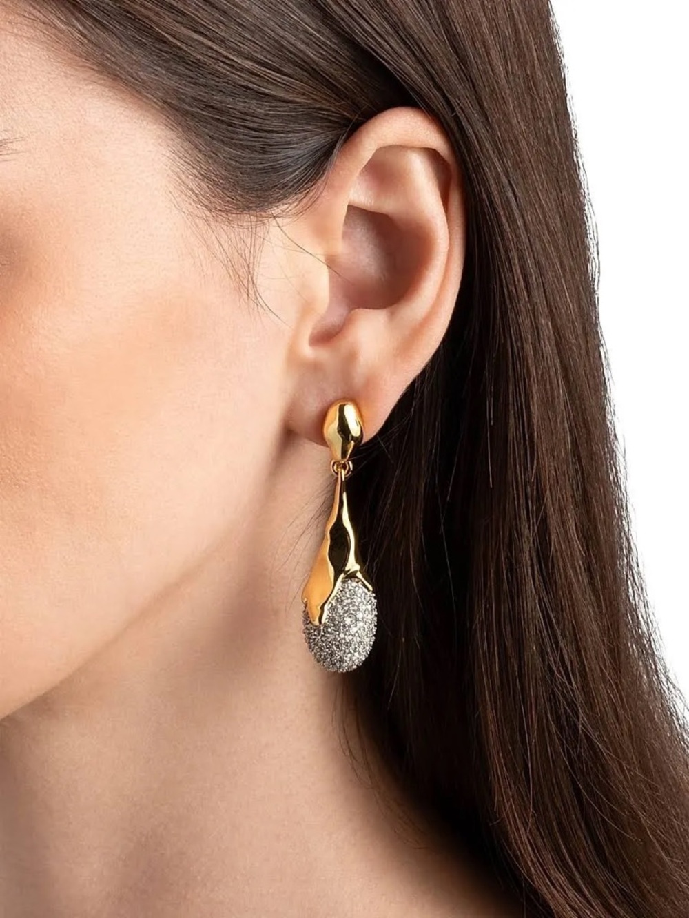 ALEXIS BITTAR Solanales Crystal-Teardrop Earrings (MSRP $295) - Picture 2 of 5